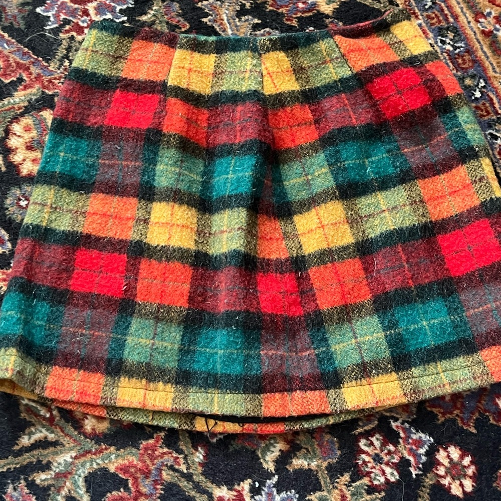 Antoine & Lili Multicolor Plaid Mini Skirt